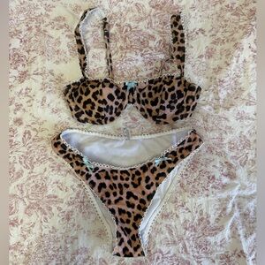 Leopard Print Bikini Set